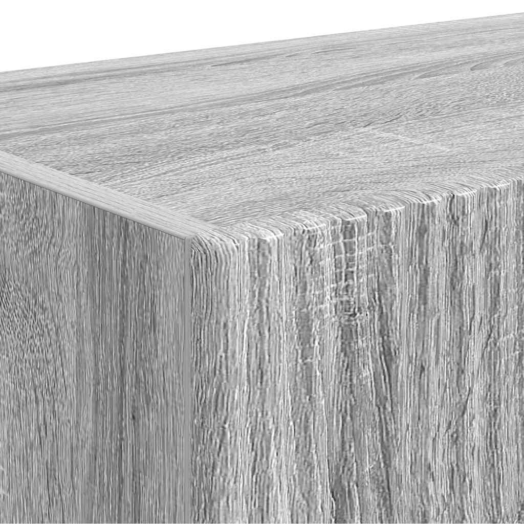 TV Vägghylla 2 pcs Grå Sonoma 60 x 31 x 29.5 cm Konstruerat trä