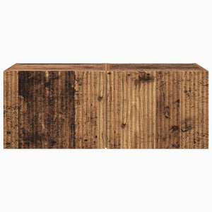 TV Vägghylla Väggmonterad 2 pcs Gammalt trä 60 x 31 x 29.5 cm