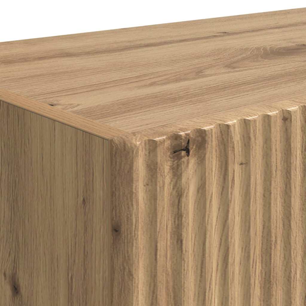 TV Vägghylla 2 pcs Artisan Ek 60 x 31 x 29.5 cm Konstruerat trä