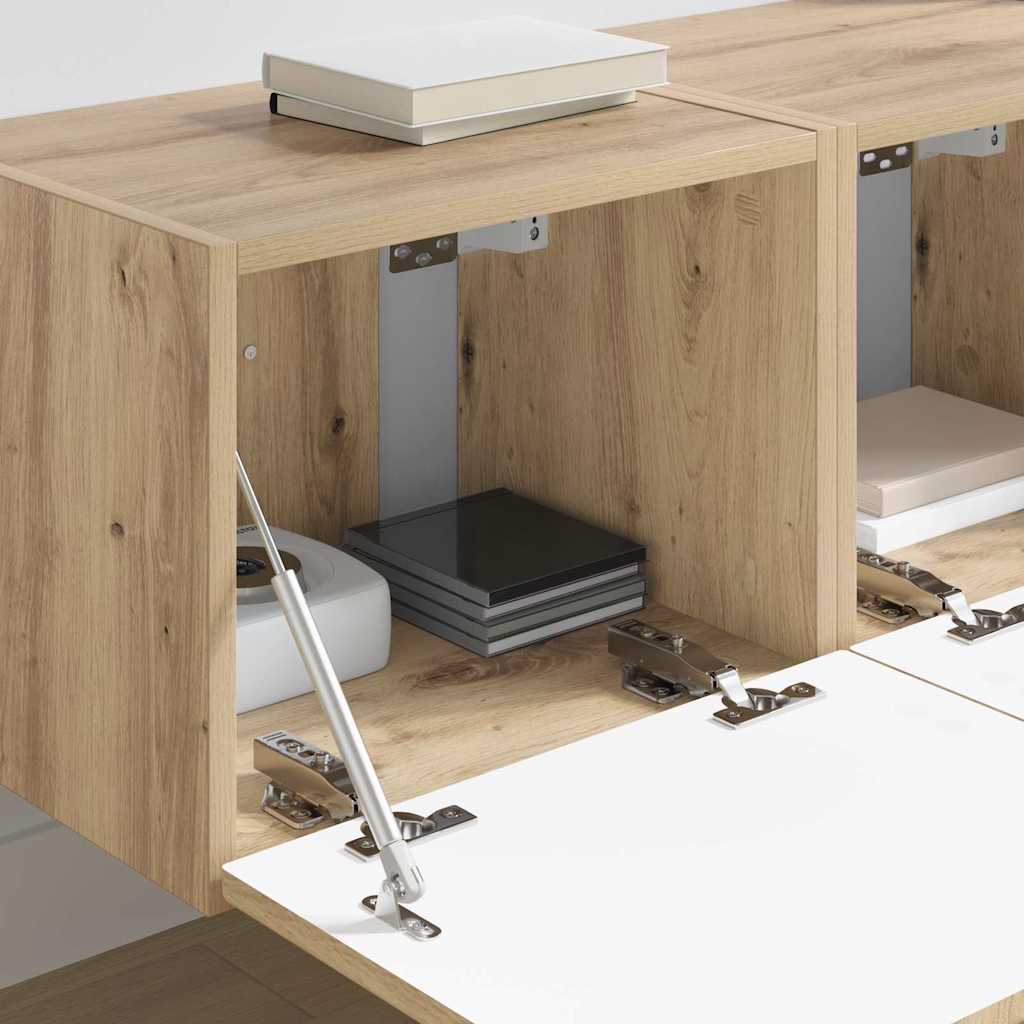 TV Vägghylla 2 pcs Artisan Ek 60 x 31 x 29.5 cm Konstruerat trä