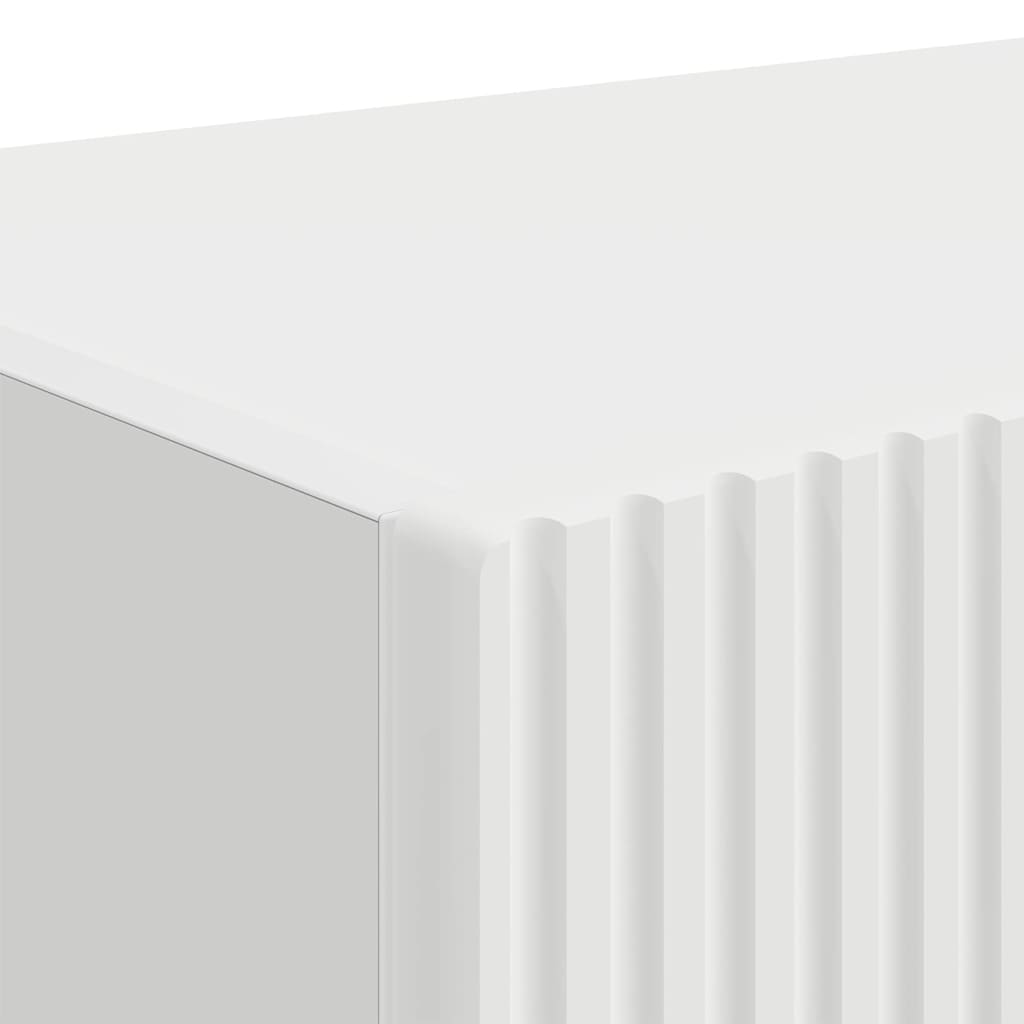 TV Vägghylla 2 pcs Vit 60 x 31 x 29.5 cm Konstruerat trä