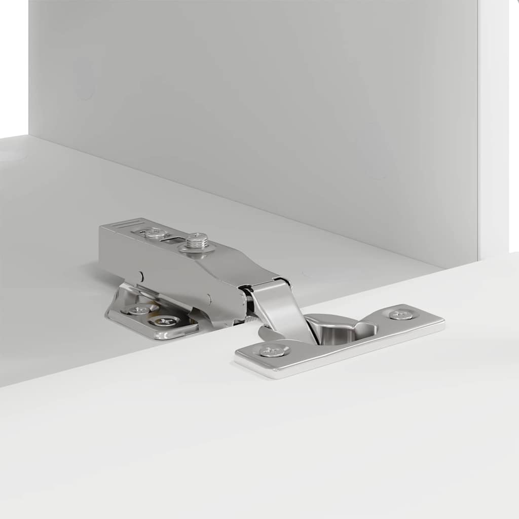 TV Vägghylla 2 pcs Vit 60 x 31 x 29.5 cm Konstruerat trä