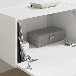 TV Vägghylla 2 pcs Vit 60 x 31 x 29.5 cm Konstruerat trä