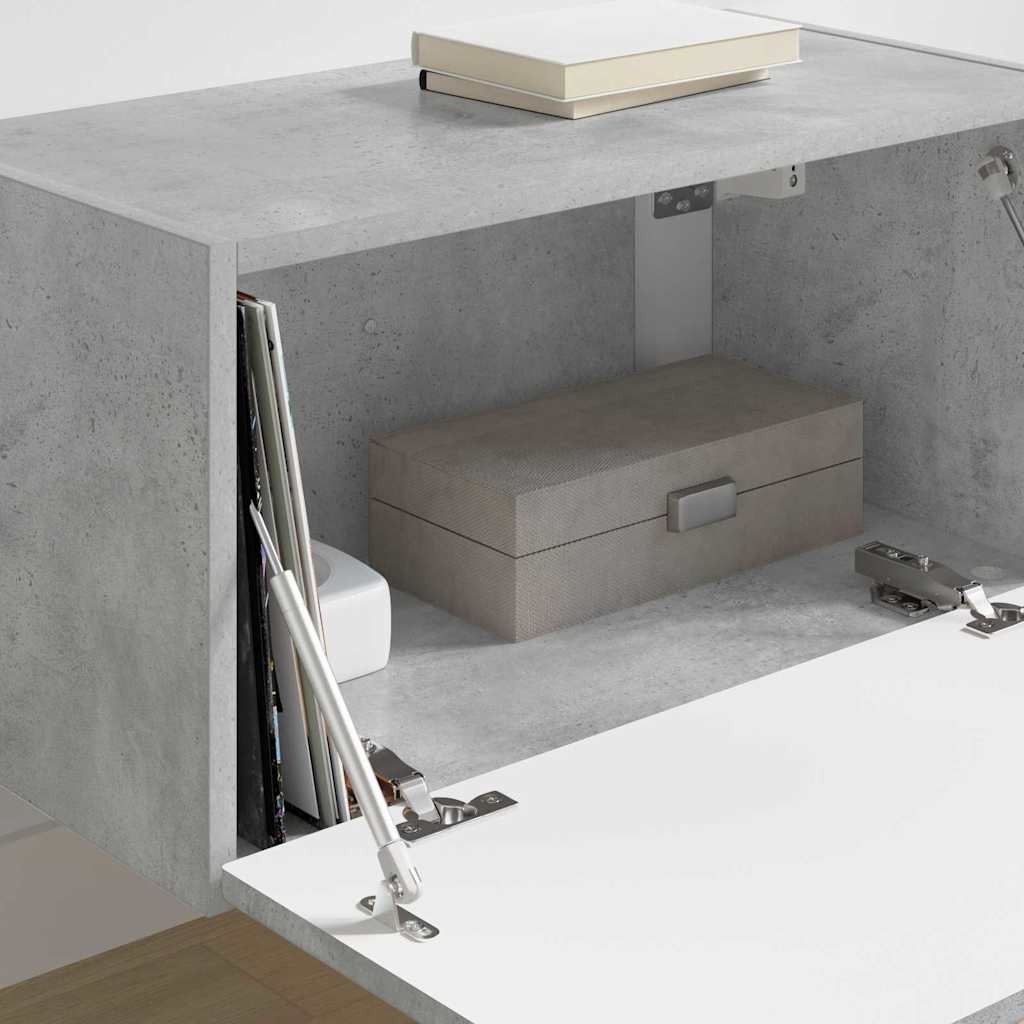 TV Vägghylla Betong 60 x 31 x 29.5 cm Konstruerat trä