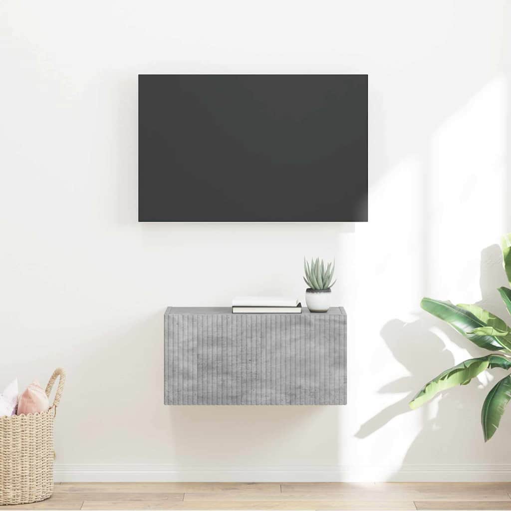 TV Vägghylla Betong 60 x 31 x 29.5 cm Konstruerat trä