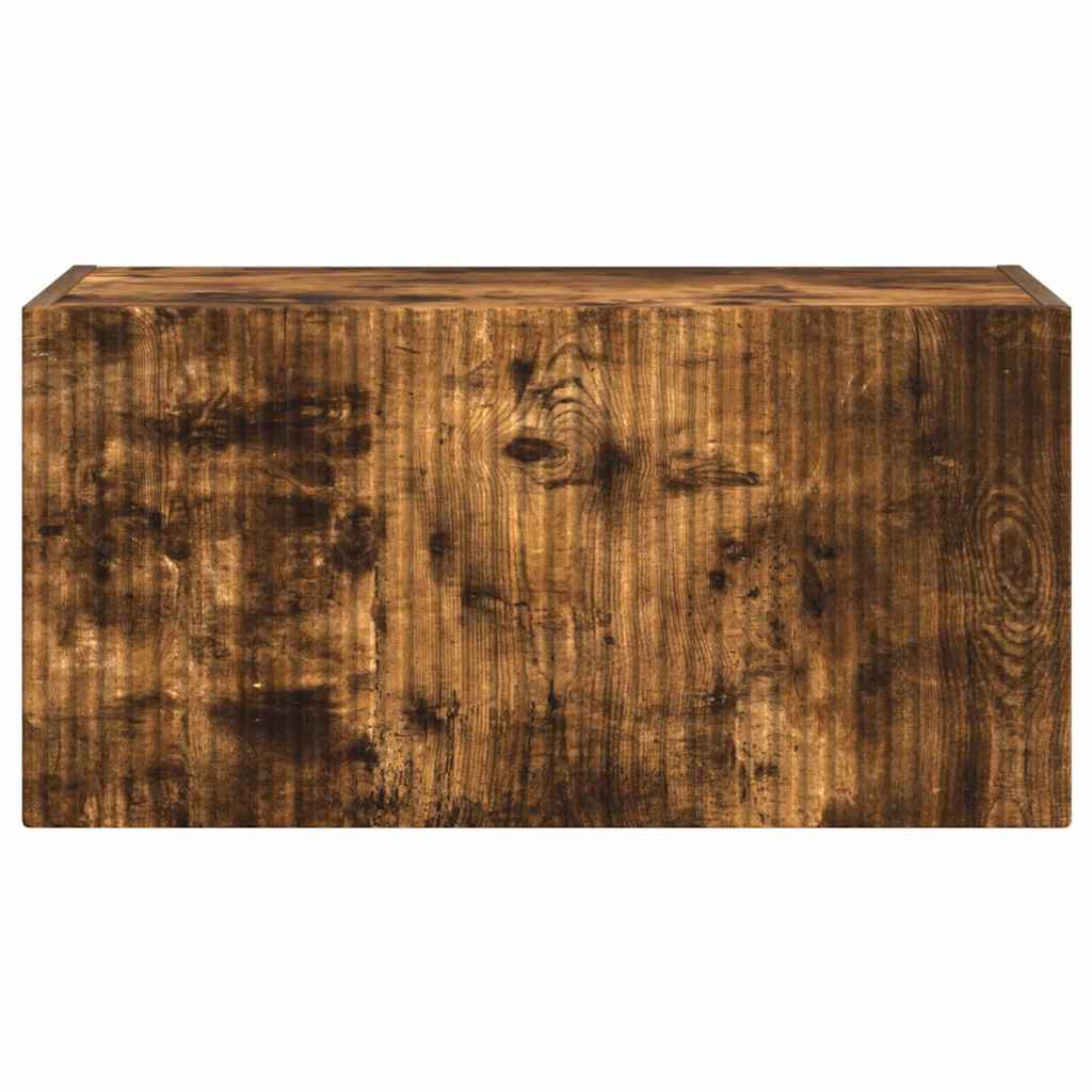 TV Vägghylla Rökt ek 60 x 31 x 29.5 cm Konstruerat trä