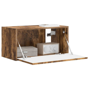 TV Vägghylla Rökt ek 60 x 31 x 29.5 cm Konstruerat trä