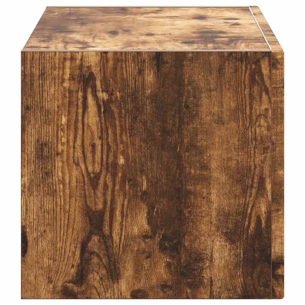 TV Vägghylla Rökt ek 60 x 31 x 29.5 cm Konstruerat trä