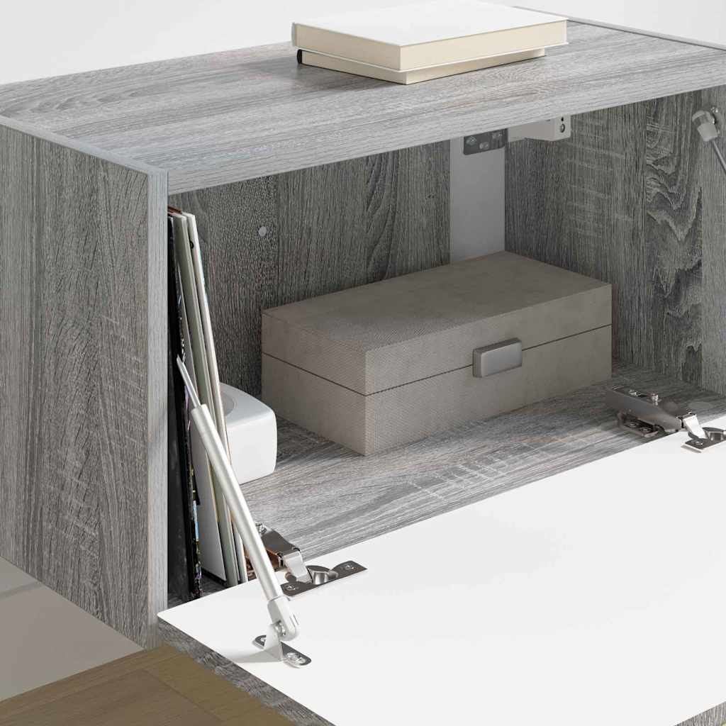 TV Vägghylla Grå Sonoma 60 x 31 x 29.5 cm Konstruerat trä