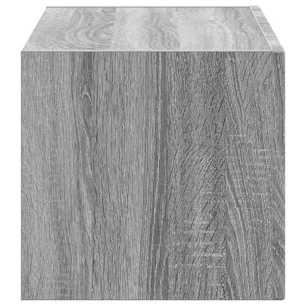 TV Vägghylla Grå Sonoma 60 x 31 x 29.5 cm Konstruerat trä