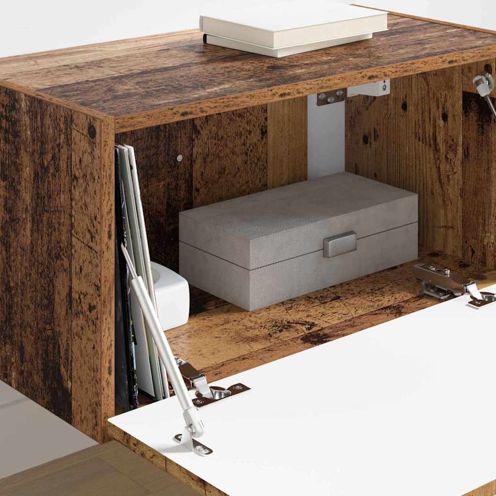 TV Vägghylla Gammalt trä 60 x 31 x 29.5 cm Konstruerat trä