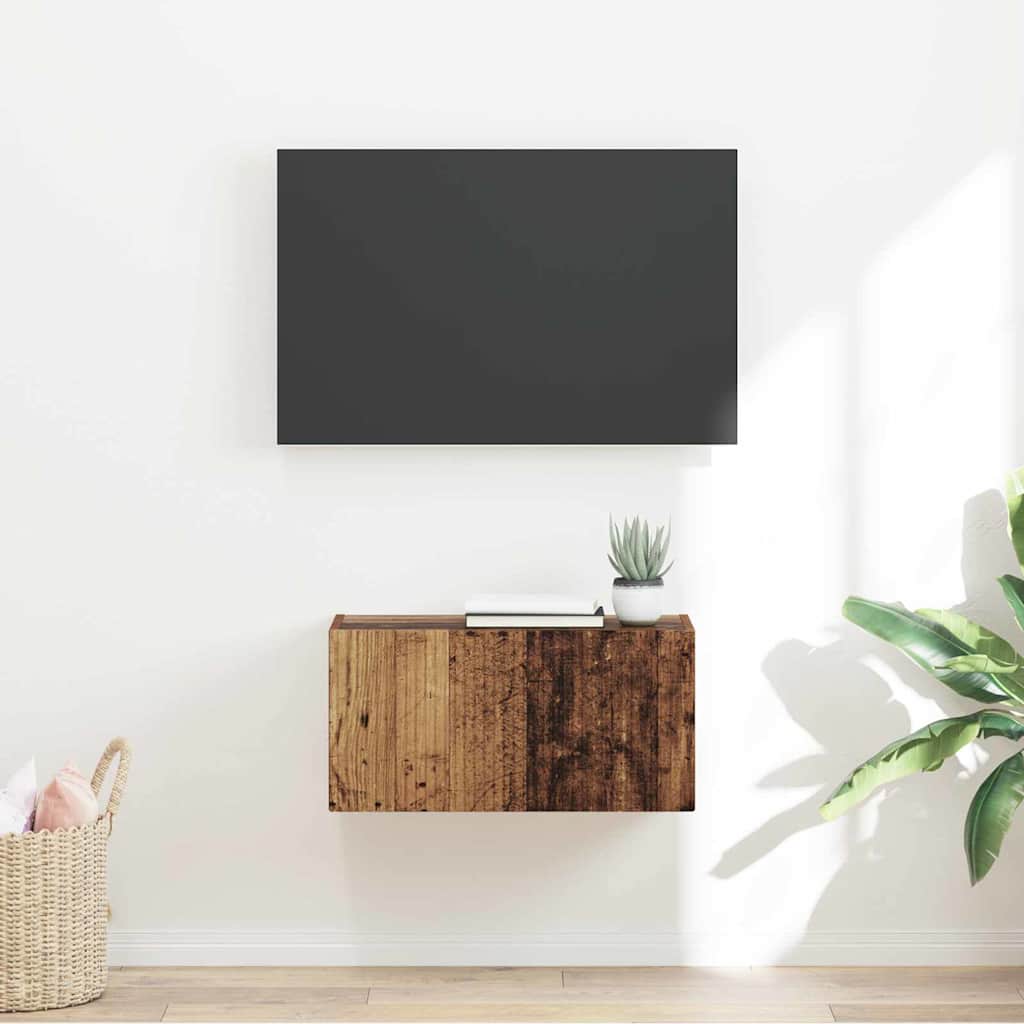 TV Vägghylla Gammalt trä 60 x 31 x 29.5 cm Konstruerat trä