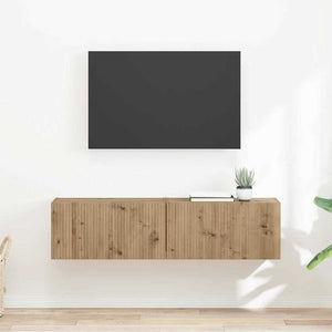 TV Vägghylla 2 pcs Artisan Ek 60 x 31 x 29.5 cm Konstruerat trä
