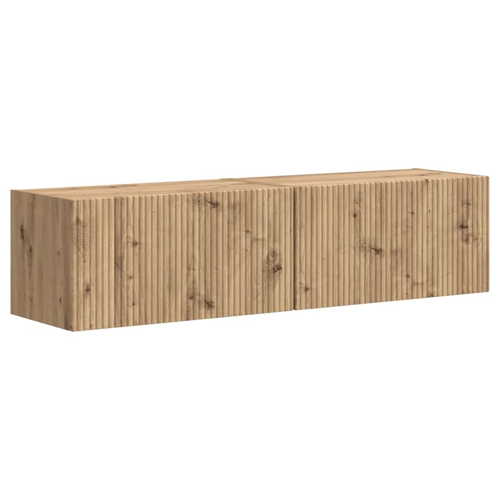 TV Vägghylla 2 pcs Artisan Ek 60 x 31 x 29.5 cm Konstruerat trä