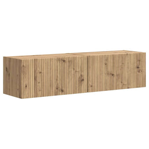 TV Vägghylla 2 pcs Artisan Ek 60 x 31 x 29.5 cm Konstruerat trä