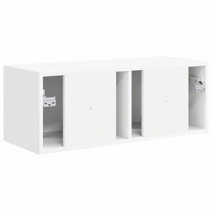 TV Vägghylla Väggmonterad Vit 60 x 31 x 29.5 cm Konstruerat trä