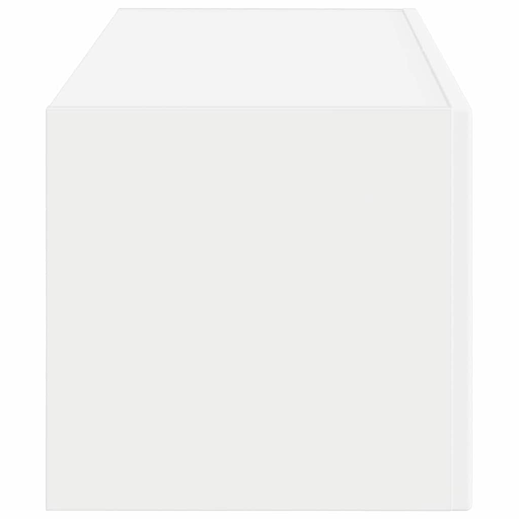 TV Vägghylla Väggmonterad Vit 60 x 31 x 29.5 cm Konstruerat trä