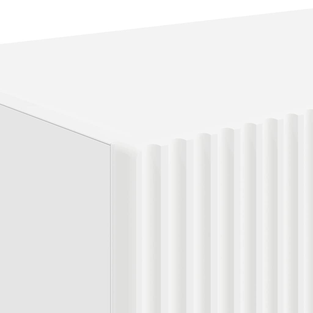 TV Vägghylla 2 pcs Vit 60 x 31 x 29.5 cm Konstruerat trä