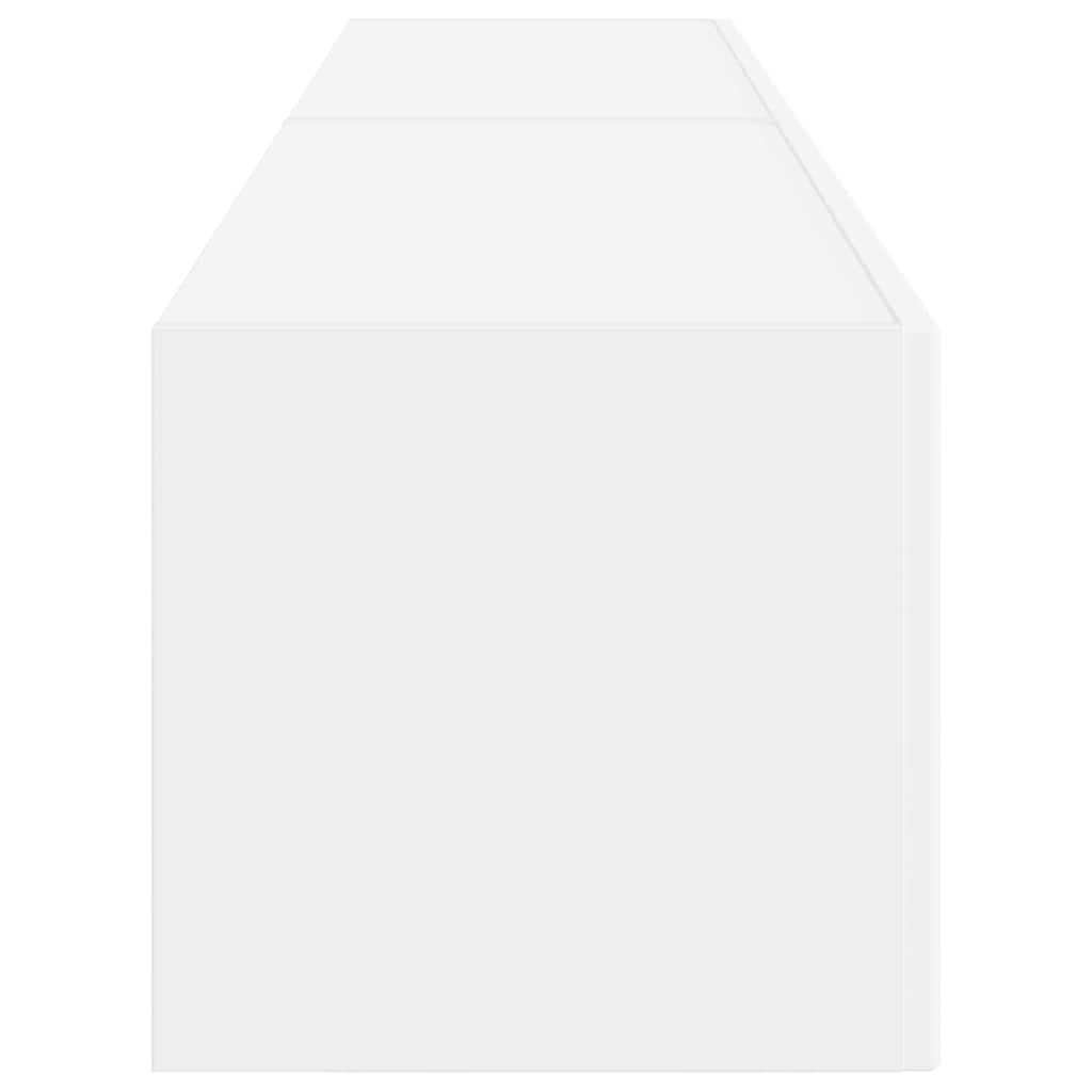 TV Vägghylla 2 pcs Vit 60 x 31 x 29.5 cm Konstruerat trä