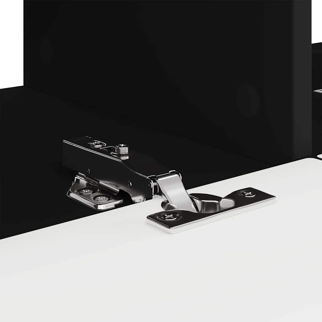 TV Vägghylla 2 pcs Svart 60 x 31 x 29.5 cm Konstruerat trä