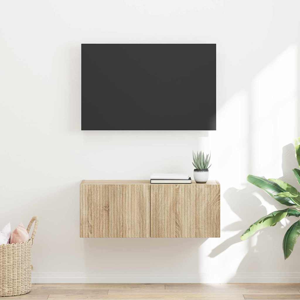 TV Vägghylla Sonoma 60 x 31 x 29.5 cm Konstruerat trä