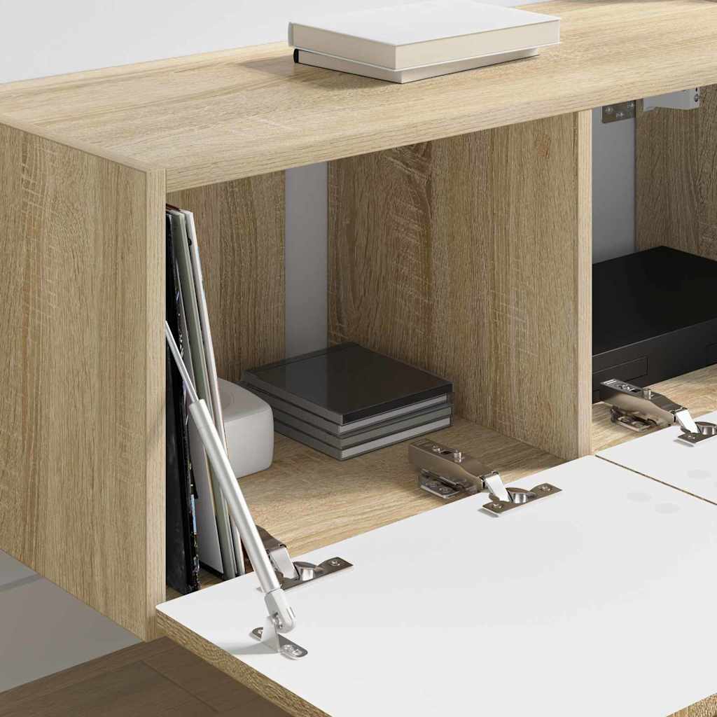 TV Vägghylla 2 pcs Sonoma 60 x 31 x 29.5 cm Konstruerat trä