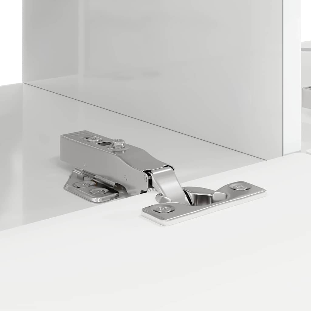 TV Vägghylla Väggmonterad 2 pcs Glansig Vit 60 x 31 x 29.5 cm