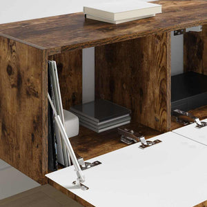 TV Vägghylla Rökt ek 60 x 31 x 29.5 cm Konstruerat trä