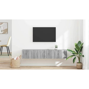TV Vägghylla 2 pcs Grå Sonoma 60 x 31 x 29.5 cm Konstruerat trä