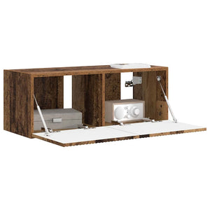 TV Vägghylla Gammalt trä 60 x 31 x 29.5 cm Konstruerat trä