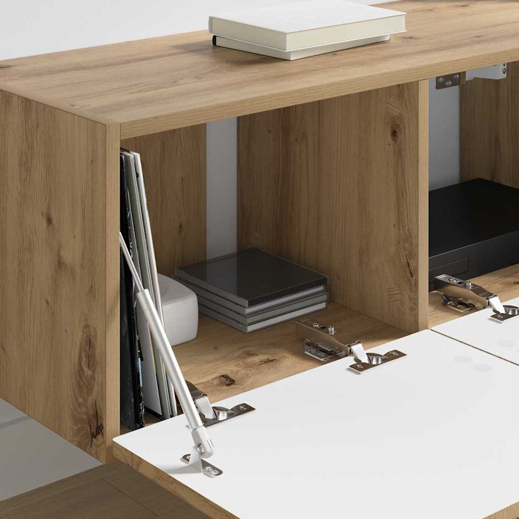 TV Vägghylla 2 pcs Artisan Ek 60 x 31 x 29.5 cm Konstruerat trä