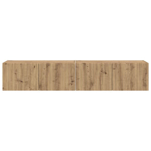 TV Vägghylla 2 pcs Artisan Ek 60 x 31 x 29.5 cm Konstruerat trä