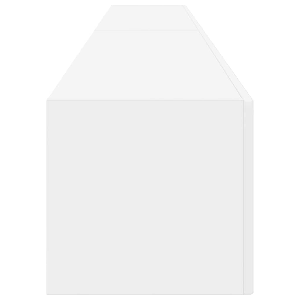 TV Vägghylla 2 pcs Vit 60 x 31 x 29.5 cm Konstruerat trä