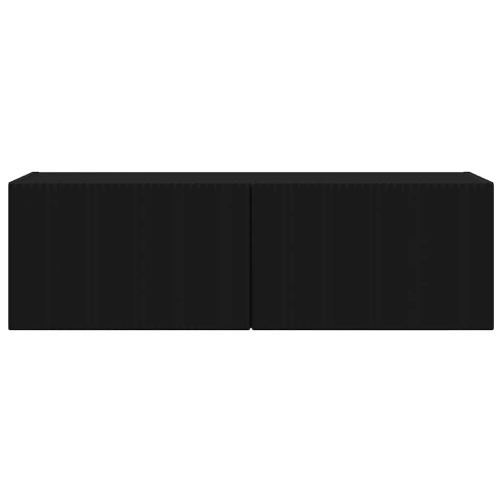 TV Vägghylla Svart 60 x 31 x 29.5 cm Konstruerat trä
