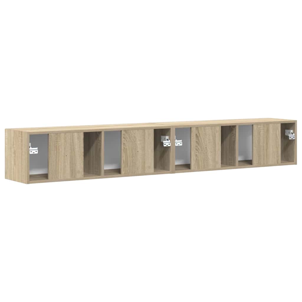 TV Vägghylla 2 pcs Sonoma 60 x 31 x 29.5 cm Konstruerat trä