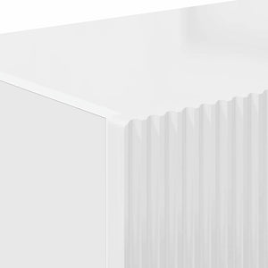 TV Vägghylla Glansig Vit 60 x 31 x 29.5 cm Konstruerat trä