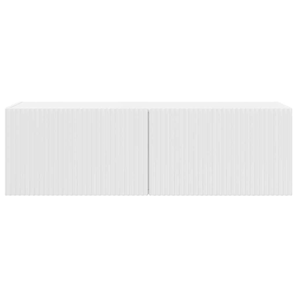 TV Vägghylla Glansig Vit 60 x 31 x 29.5 cm Konstruerat trä
