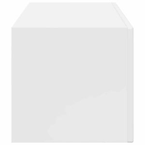 TV Vägghylla Glansig Vit 60 x 31 x 29.5 cm Konstruerat trä