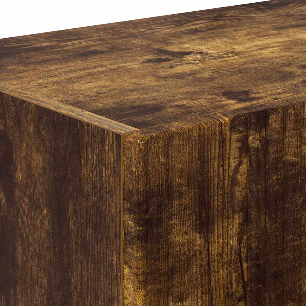 TV Vägghylla Rökt ek 60 x 31 x 29.5 cm Konstruerat trä