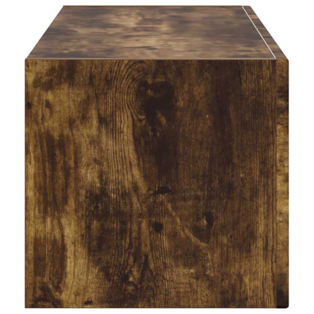 TV Vägghylla Rökt ek 60 x 31 x 29.5 cm Konstruerat trä