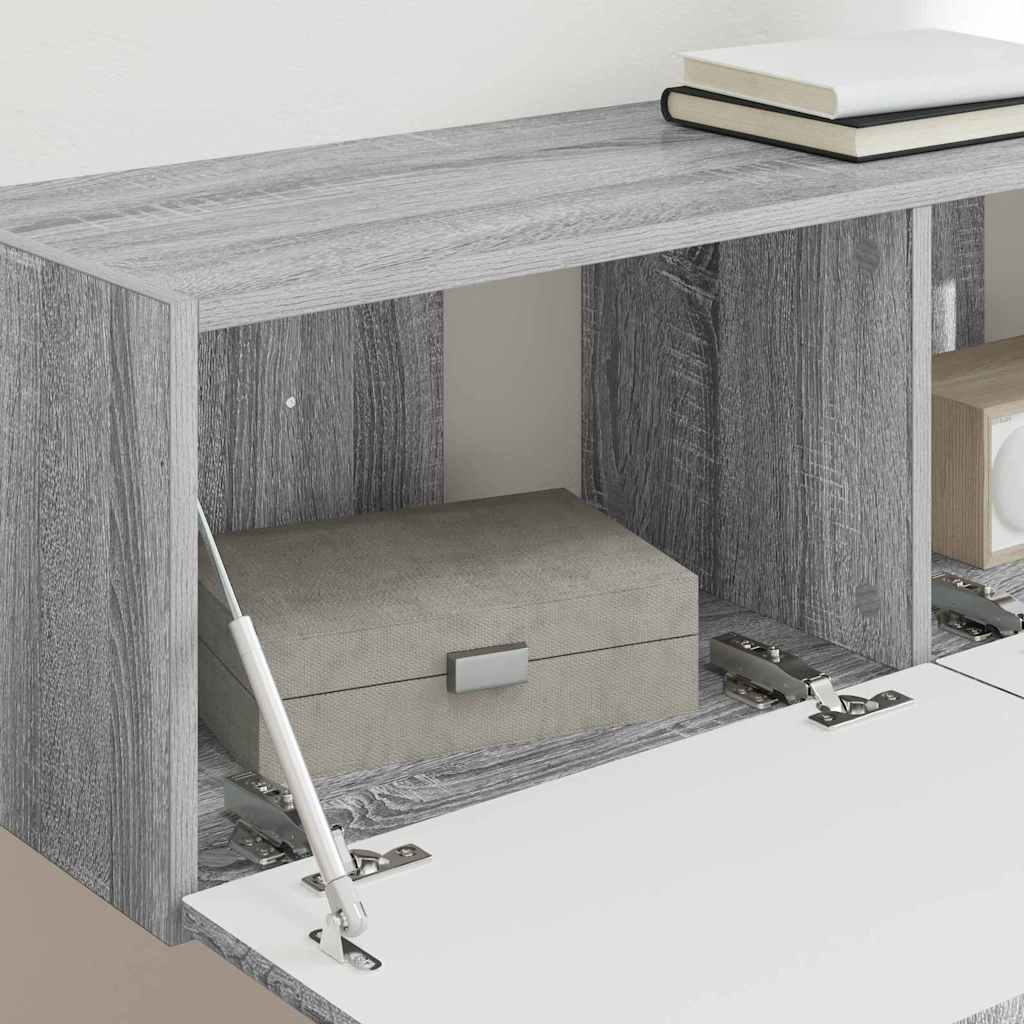 TV Vägghylla Grå Sonoma 60 x 31 x 29.5 cm Konstruerat trä