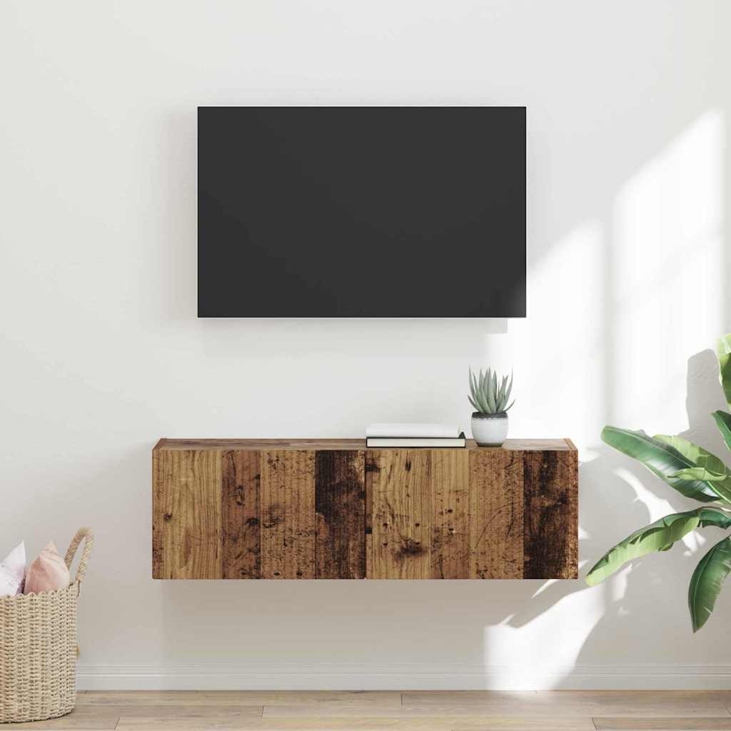TV Vägghylla Gammalt trä 60 x 31 x 29.5 cm Konstruerat trä