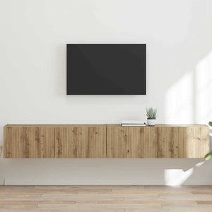 TV Vägghylla 2 pcs Artisan Ek 60 x 31 x 29.5 cm Konstruerat trä