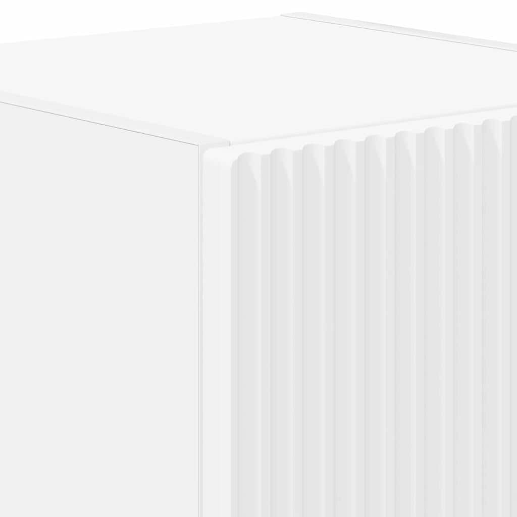 TV Vägghylla 2 pcs Vit 30 x 31 x 40 cm Konstruerat trä