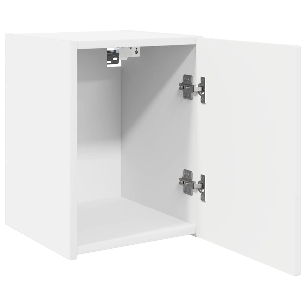 TV Vägghylla 2 pcs Vit 30 x 31 x 40 cm Konstruerat trä