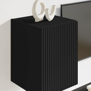 TV Vägghylla 2 pcs Svart 30 x 31 x 40 cm Konstruerat trä
