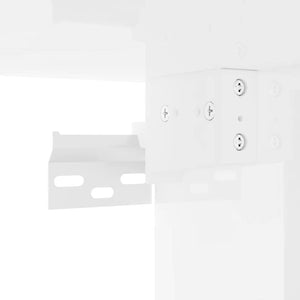 TV Vägghylla Glansig Vit 30 x 31 x 40 cm Konstruerat trä