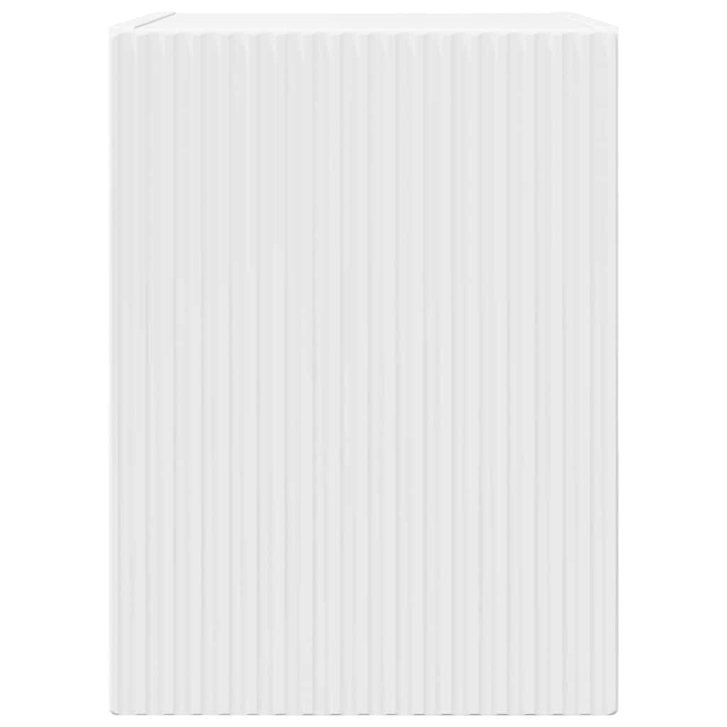 TV Vägghylla Glansig Vit 30 x 31 x 40 cm Konstruerat trä