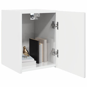 TV Vägghylla 2 pcs Glansig Vit 30 x 31 x 40 cm Konstruerat trä