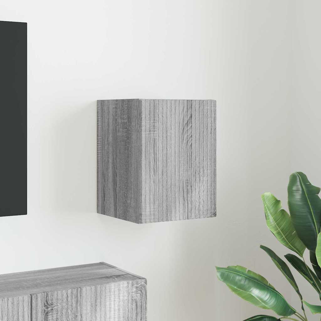 TV Vägghylla Grå Sonoma 30 x 31 x 40 cm Konstruerat trä